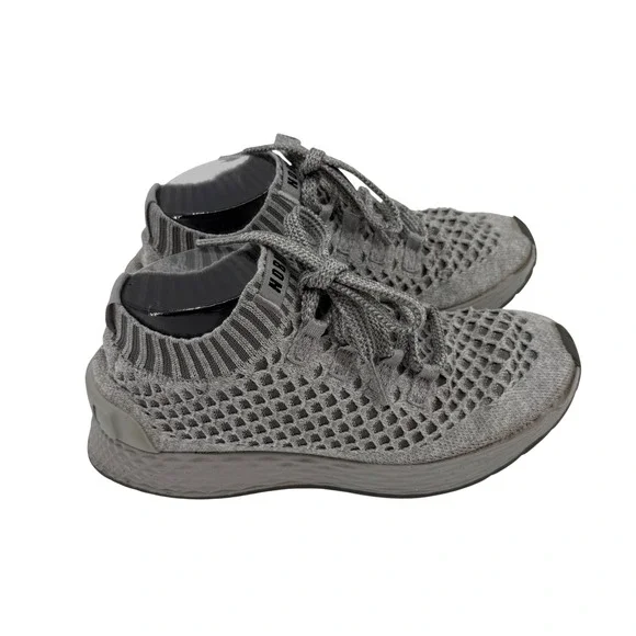 NOBULL Diamond Knit Runner Sneakers Womens 8 Grey Breathable Training Shoes - Picture 1 of 8